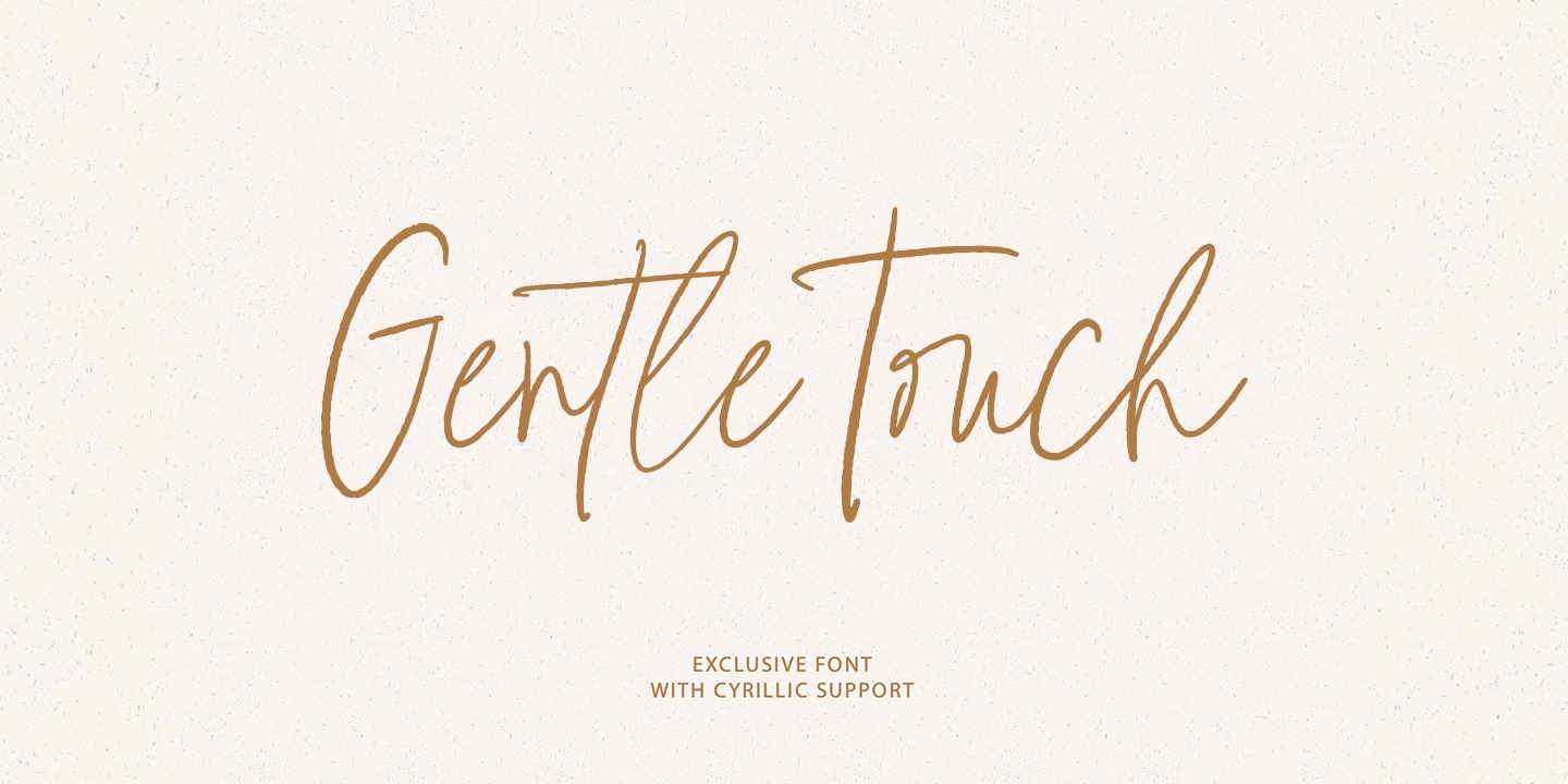 Gentle Touch Regular Font preview